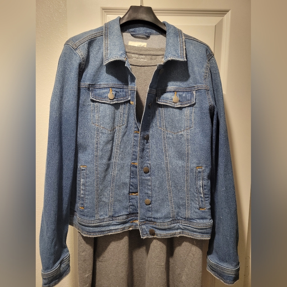 Universal Thread Stretch Denim Jacket - image 4